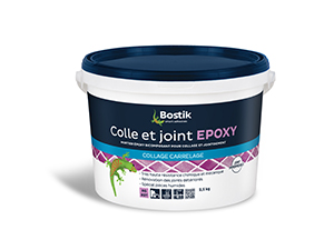 BOSTIK COLLE ET JOINT EPOXY GRIS PERLE EN SEAU DE 2,5 KG