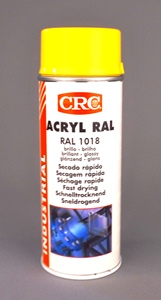 CRC ACRYL RAL 1018 JAUNE ZINC EN AEROSOL DE 520 ML / 400 ML