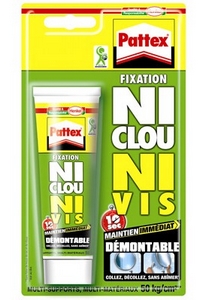 PATTEX NI CLOU NI VIS DEMONTABLE EN TUBE DE 100 GR