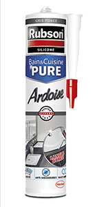 RUBSON MASTIC BAIN & CUISINE PURE ARDOISE EN CARTOUCHE DE 280 ML