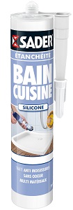 SADER MASTIC BAIN CUISINE FACILE A LISSER BLANC CARTOUCHE DE 310 ML