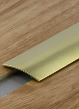 3M BARRE DE SEUIL ADHESIF PLAT LAITON POLI 83 CM x 30 MM