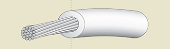 KU 01 26 BLANC 0,15 MM² ( ZL 2619 ) EN BOBINE DE 250 M