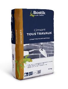 BOSTIK CIMENT TOUS TRAVAUX BLANC EN SAC DE 25 KG