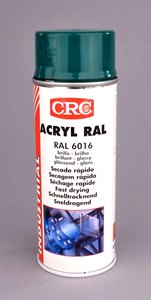 CRC ACRYL RAL 6016 VERT DE MAI EN AEROSOL DE 520 ML / 400 ML
