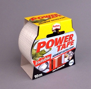 PATTEX POWER TAPE INVISIBLE LARGEUR 50 MM EN ROULEAU DE 10 M