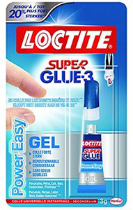 LOCTITE SUPERGLUE 3 POWER EASY EN TUBE DE 3 GR