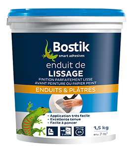 BOSTIK ENDUIT DE LISSAGE PATE EN POT DE 1,5 KG