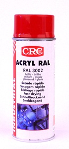 CRC ACRYL RAL 3002 ROUGE CARMIN EN AEROSOL DE 520 ML / 400 ML