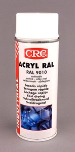 CRC ACRYL RAL 9010 BLANC SATINE EN AEROSOL DE 520 ML / 400 ML