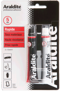 ARALDITE RAPIDE EN KIT DE 2 TUBES DE 15 ML