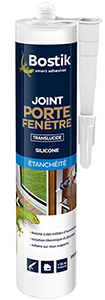 BOSTIK JOINT PORTE FENETRE TRANSPARENT EN CARTOUCHE DE 310 ML