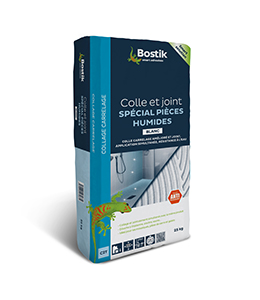 BOSTIK COLLE ET JOINT FLEX SPECIAL PIECES HUMIDES BLANC SAC DE 25 KG