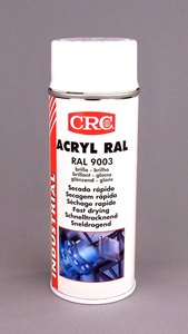 CRC ACRYL RAL 9003 BLANC SIGNAL EN AEROSOL DE 520ML / 400 ML