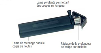 MECATRACTION AM1 COUTEAU A DEGAINER