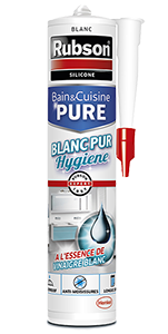 RUBSON MASTIC BAIN & CUISINE PURE BLANC EN CARTOUCHE DE 280 ML