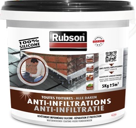 RUBSON TOITURES ANTI INFILTRATIONS GRIS EN BIDON DE 5 KG