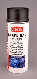 CRC ACRYL RAL 9005 NOIR SATINE EN AEROSOL DE 520ML / 400 ML