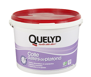 QUELYD COLLE DALLES DE PLAFOND EN SEAU DE 7 KG