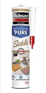 RUBSON MASTIC BAIN & CUISINE PURE SABLE EN CARTOUCHE DE 280 ML