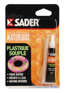 SADER COLLE PLASTIQUE SOUPLE EN TUBE DE 12 ML