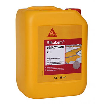 SIKACEM DESACTIVANT 0-1 ROSE EN BIDON DE 5 L