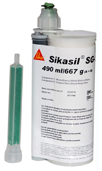 SIKASIL SG500 NOIR EN CARTOUCHE DE 490 ML - PAR 8 