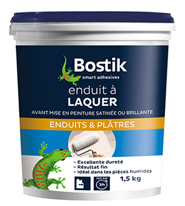 BOSTIK ENDUIT A LAQUER EN POT DE 1,5 KG