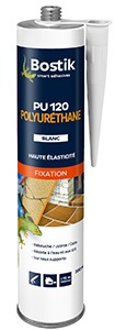 BOSTIK PU 120 BLANC EN CARTOUCHE DE 300 ML