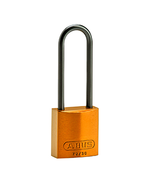 BRADY CADENAS ORANGE COMPACT ALUMINIUM ANSE 75 MM EN PAQUET DE 6