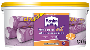 METYLAN COLLE PAPIERS PEINTS PRET A POSER MAX EN SEAU DE 2,25 KG