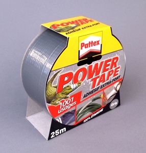 PATTEX POWER TAPE GRIS LARGEUR 50 MM EN ROULEAU DE 25 M