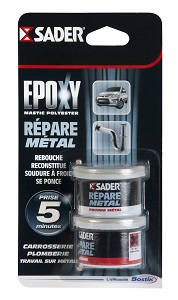 SADER EPOXY REPARE METAL EN BLISTER DE 81 GR