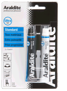 ARALDITE STANDARD EN KIT DE 2 TUBES DE 15 ML 