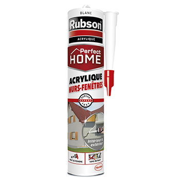 RUBSON PERFECT HOME MURS ET FENETRES BLANC EN CARTOUCHE DE 280 ML