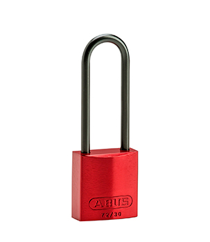 BRADY CADENAS ROUGE COMPACT ALUMINIUM ANSE 75 MM EN PAQUET DE 6