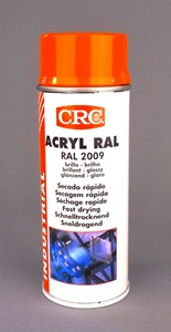CRC ACRYL RAL 2009 ORANGE TRAFIC EN AEROSOL DE 520 ML / 400 ML