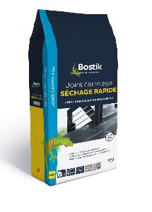 BOSTIK JOINT CARRELAGE SECHAGE RAPIDE GRIS FONCE EN SAC DE 5 KG