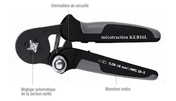 MECATRACTION KEB16L PINCE A SERTIR