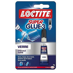 LOCTITE SUPERGLUE 3 SPECIAL VERRE EN TUBE DE 3 GR