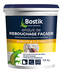 BOSTIK ENDUIT DE REBOUCHAGE FACADE PATE EN POT DE 1,5 KG