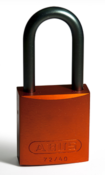 BRADY CADENAS ORANGE EN ALUMINIUM AVEC ANSE 40 MM EN PAQUET DE 6