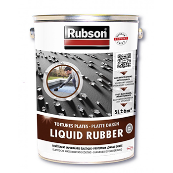 RUBSON TOITURES LIQUID RUBBER NOIR EN BIDON DE 5 L