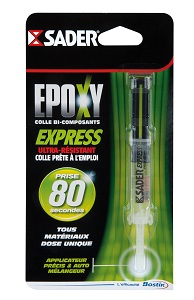 SADER EPOXY EXPRESS EN SERINGUE DE 3 GR