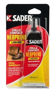 SADER COLLE CONTACT NEOPRENE LIQUIDE EN TUBE DE 125 ML