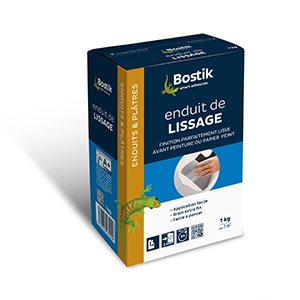 BOSTIK ENDUIT DE LISSAGE POUDRE EN CARTON DE 1 KG