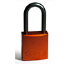 BRADY CADENAS ORANGE EN ALUMINIUM AVEC ANSE 40 MM EN PAQUET DE 6