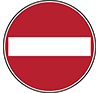 PANNEAU ENTREE INTERDITE AUX VEHICULES DIAMETRE 400 MM