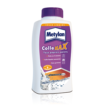 METYLAN COLLE MAX LIQUIDE TOUS PAPIERS PEINTS EN FLACON DE 450 ML