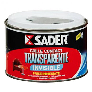 SADER COLLE CONTACT TRANSPARENTE EN BOITE DE 250 ML